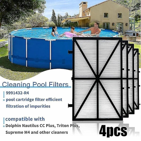 4 stk. Ultra-Filter Poolfilter 9991432-r4 Poolfilter