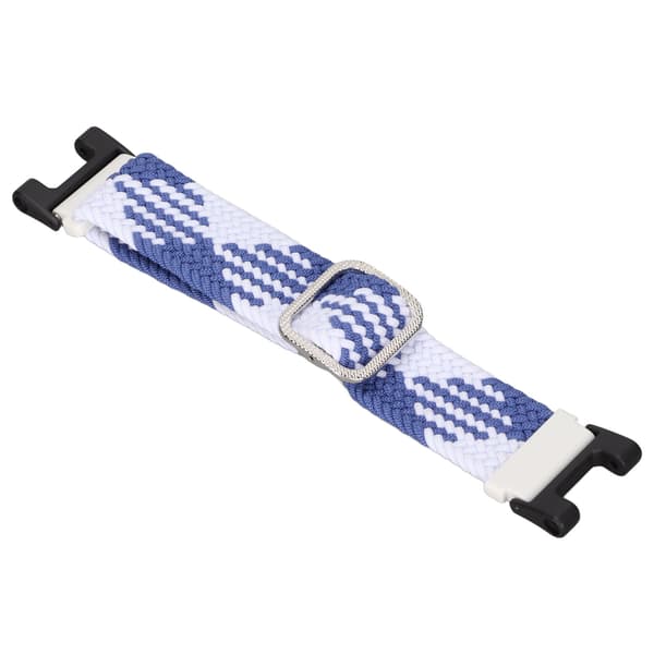 Smartklocka-armband vävt nylon 22 mm bredd för Amazfit T-Rex/T-Rex Pro (Blå Vit)