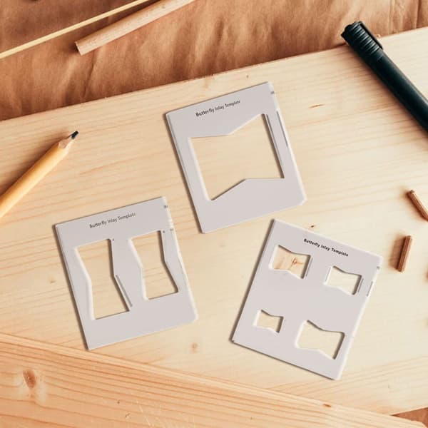 Decorative Woodworking Template Set, 7-in-1 Decorative Tie Template