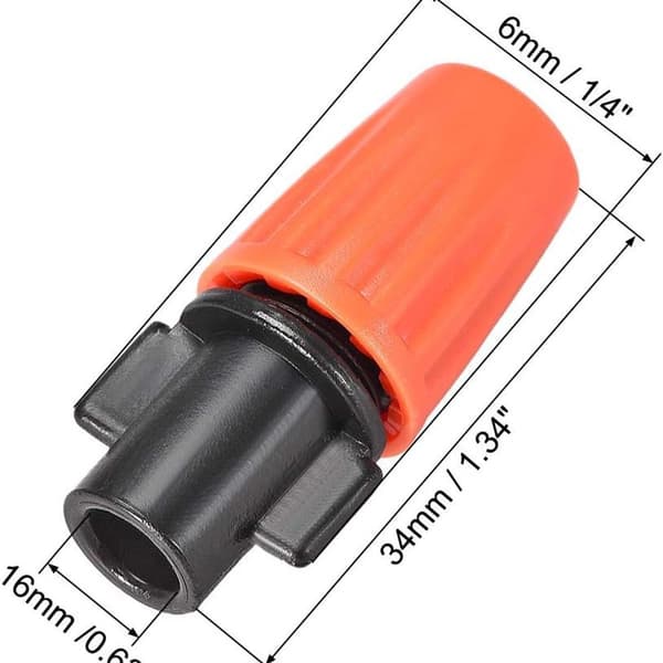 Adjustable mist sprayers 6mm sprayer spray irrigation 15-pack KLB