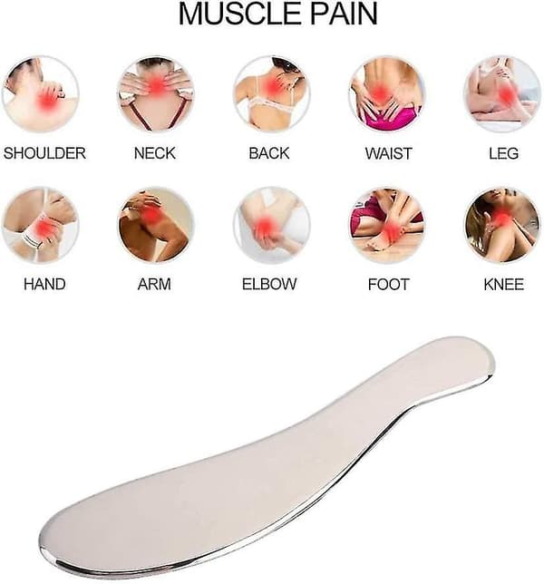 Gua Sha Tool - Stainless Steel Acupuncture Massage Scraping Tool