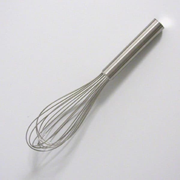 25 cm rostfri stål kraftig 8-tråds visp, silver