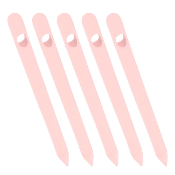 Soft silicone case for stylus, non-slip tablet protective case for iOS Pencil (pink)