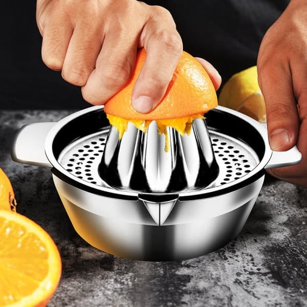Citruspress til hånden, citronpresser, multifunktionel manuel juicer