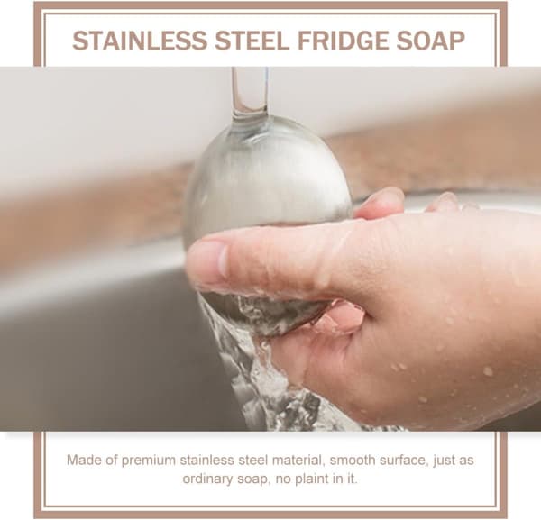 Deodorizing Soap Stainless Steel Soap Round Stainless Steel Creative Design Delicate Detail Safe