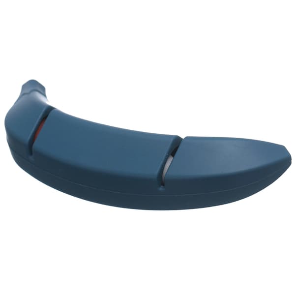 Knife Sharpener 2 Slots, Blue, Kitchen Blade Sharpening Tool, Banana Design Decor