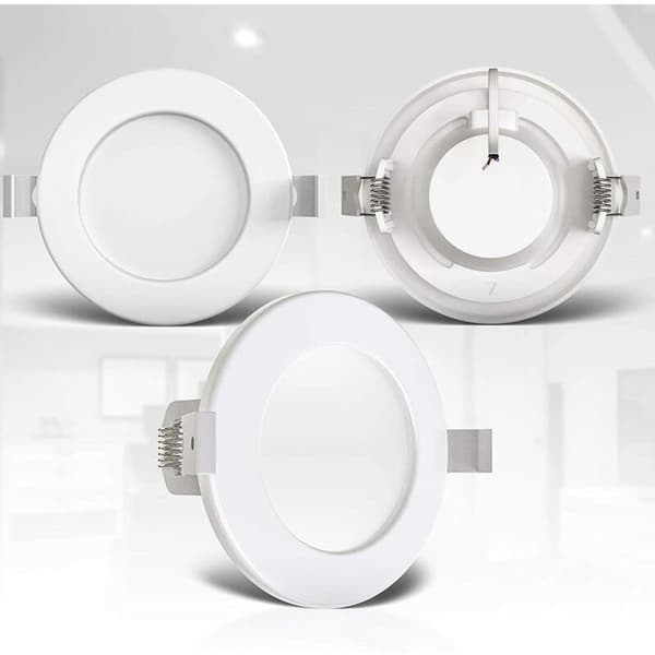 Sett med 3 spesielle innfelte spotlights for baderom IP44, sprutsikre, ultratynne
