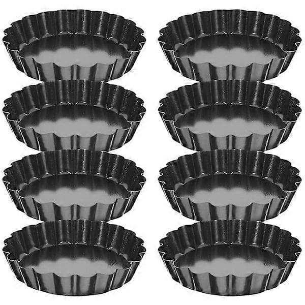 8 stk Mini Tarteformer med Avtakbar Bunn