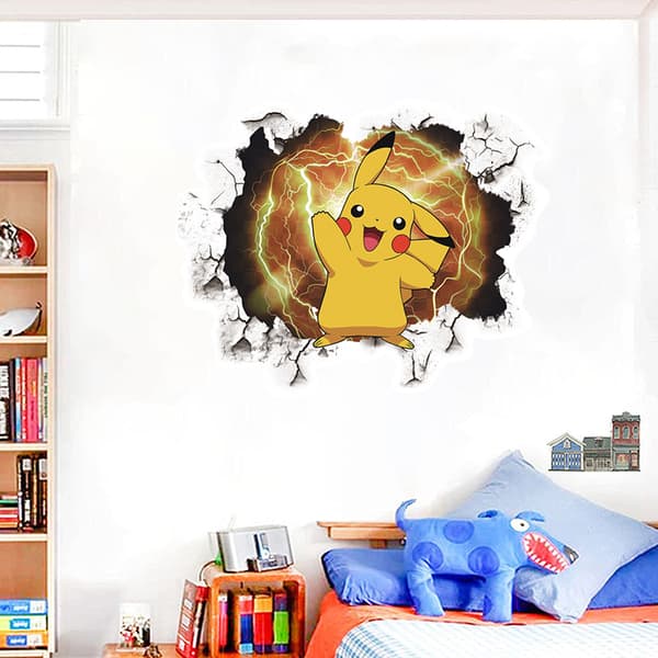 Pikachu Dekoration 39 * 31cm Tapet Väggdekor Cartoon Anime G