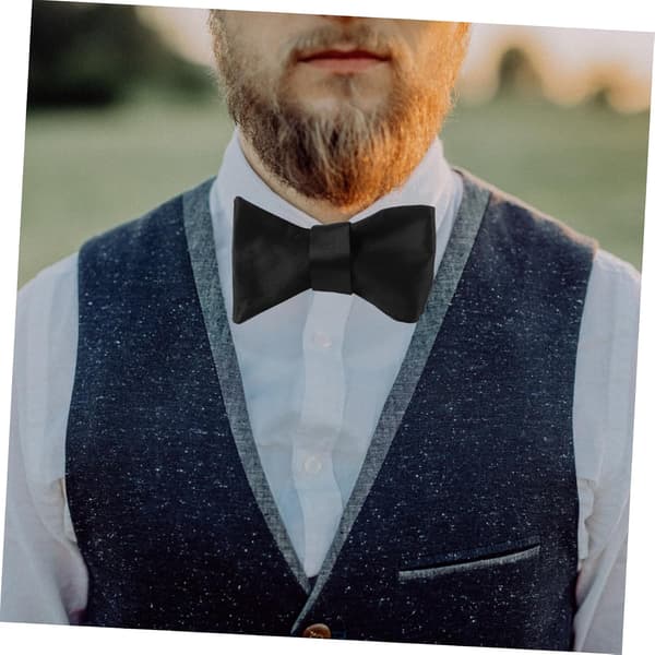 Business Bow Ties Men Classic Self-Tie Bow Ties Solid Color Formal Accessory for Weddings and Business Events