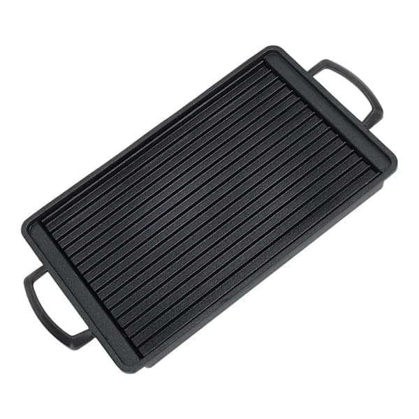 Mini BBQ-grill i aluminiumlegering, rask jevn oppvarming, multifunksjonell kullgrill for hjem, camping, piknik 23,5 x 14,5 cm