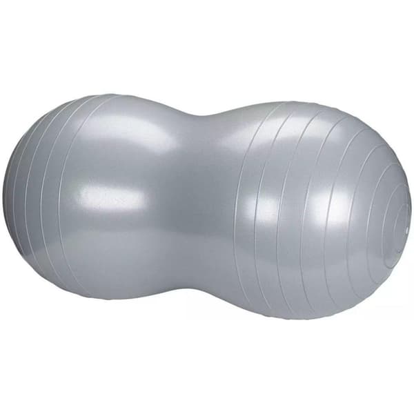 Treningsball peanøttform 45x90 cm sølv KLB