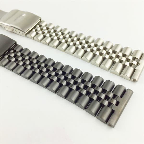 24 mm Sølv Rustfrit Stål Urrem 4 Farve Metal Mesh Armbånd