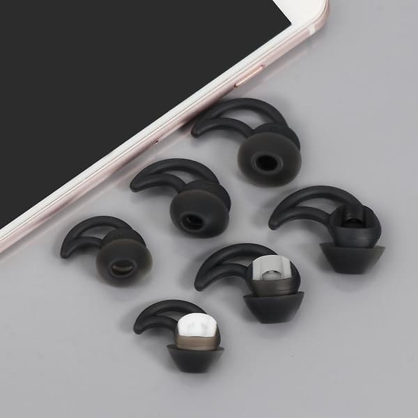 Silikone In-Ear Hovedtelefon Ørepuder til Bose QC20 QC30 Ørekrog Støjisolering