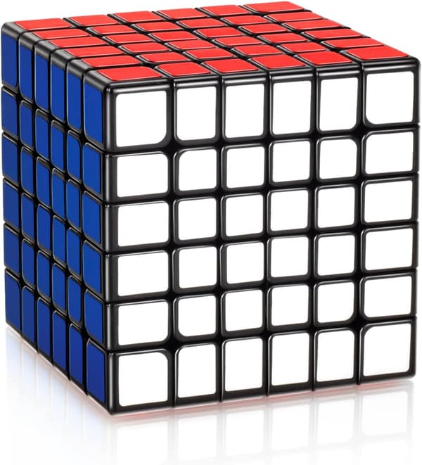 6x6 Speed Cube, Profesjonell 6x6x6 Magic Cube Svart, 6x6 Speed Cube Sett Gaver til Gutter og Menn