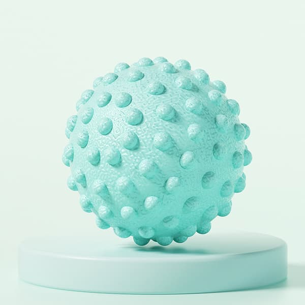 Spiky Massage Balls for Feet, Back, Muscles - Solid Spiky Massager