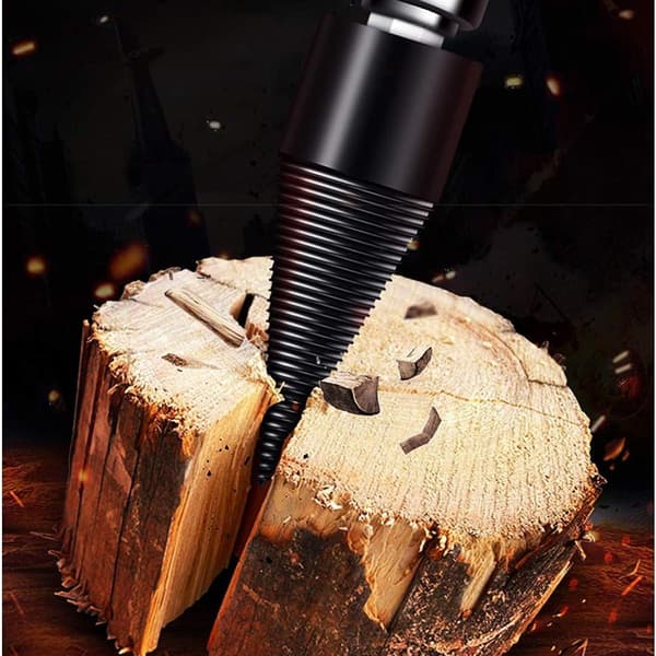Drill Cone Log Splitter 32mm Firewood Splitter Cone Wood for Drill KLB