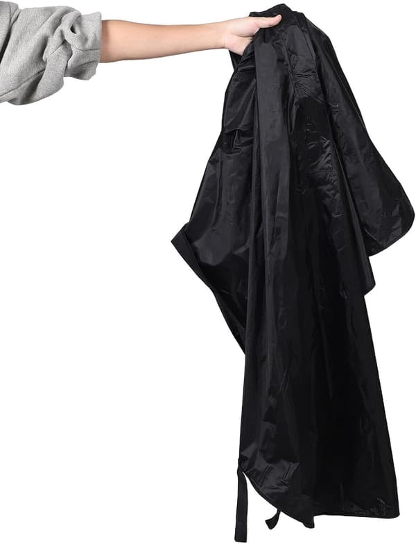 Waterproof Wheelchair Rain Poncho with Hook and Loop Closure, Full Coverage Rainwear