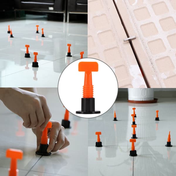 Tile Leveling System, Auxiliary Tool for Tile Positioning and Leveling, 151 Pieces