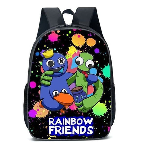 Rainbow Friends Elementary School Student School Bag Backpack -4