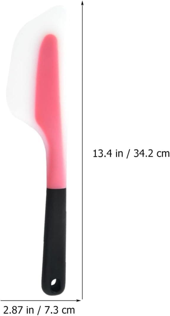 2 stk. smørspatel flødespreder varmebestandig silikone ergonomisk design nem at bære
