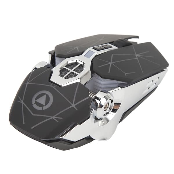 Wireless Mouse Rechargeable Ergonomic Flexible Scroll Wheel Gaming Mouse Portable Mouse Matte Black