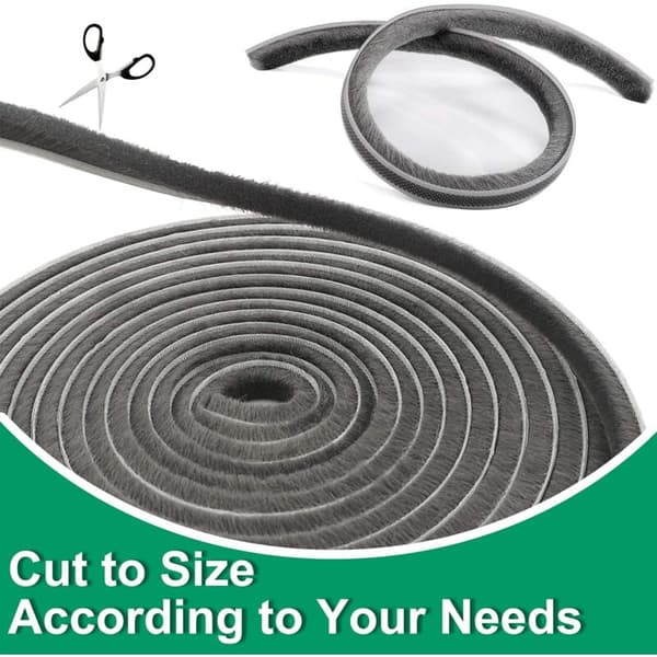 6m Self-Adhesive Door and Window Seal, Windproof and Dustproof, Sound Insulating, 9 x 23 KLB