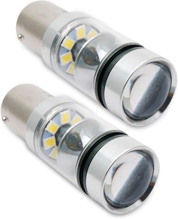 Bilbremselys, 2 stk 12V 100W LED-baklys/blinklys, Xenon-hvitt lys