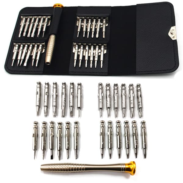 Magnetic Precision Screwdriver Set for Electronics, Portable Design, Smooth Back Rotation, Ergonomic Grip, 360 Degree Rotating Handle High