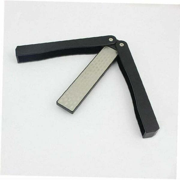 Garden Sharpener, Double-Sided Foldable Pocket Diamond Sharpener for Scissors, Pruners, Hedge Shears or Outdoor Sharpening Stone, Garden, Camping