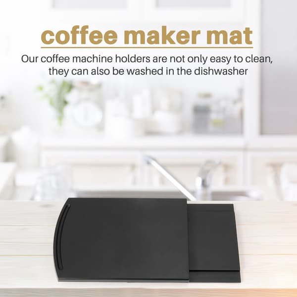 Sliding Coffee Tray for Kitchen Sink, Under Cabinet Equipment Coffee Machine Toaster - Sliding Mobile Cabinet with Smooth Cast Iron Sliding Base