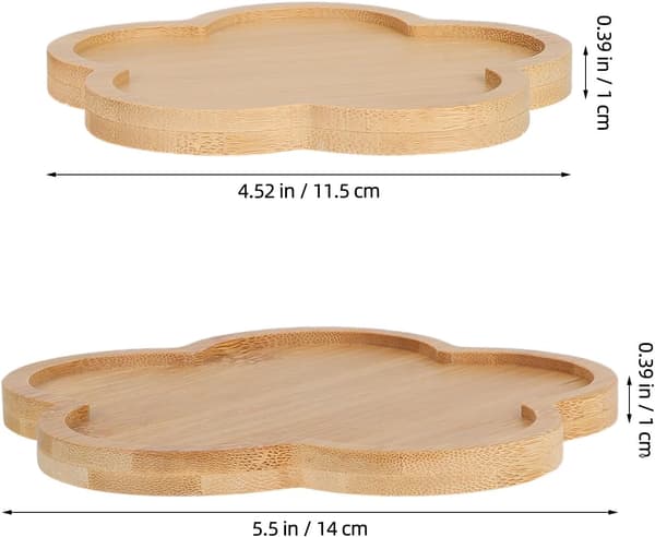 2 stk. treunderlegg med multifunksjonell design, tomme basebrett i khaki-farge