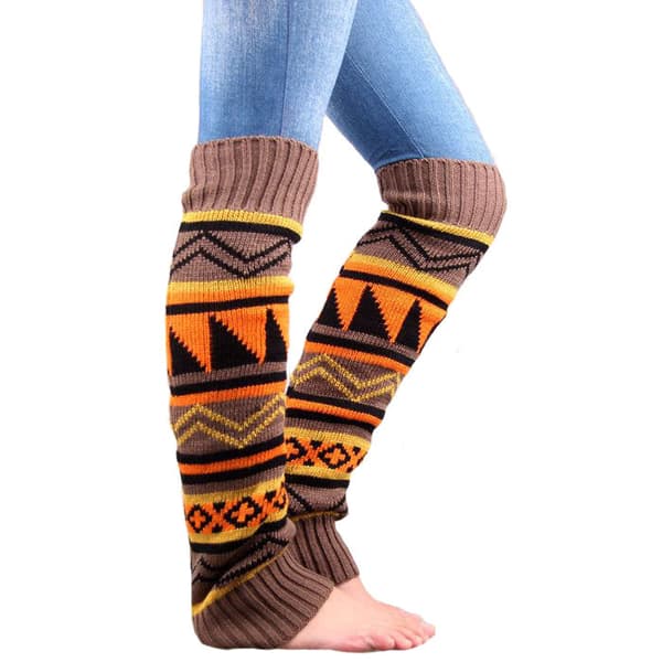 Naisten Boho Neulotut Lämpimät Pitkät Säärystimet