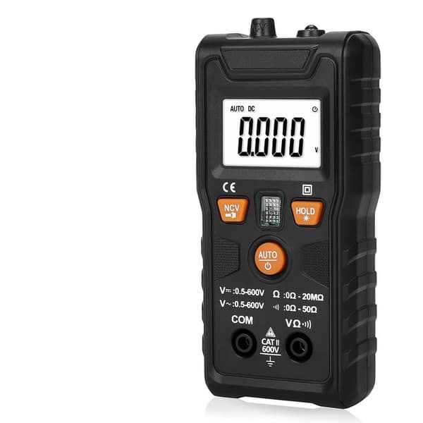 Digitalt multimeter, automatisk spenningstester, 4000 tellinger, multitest med berøringsfri spenningsfunksjon