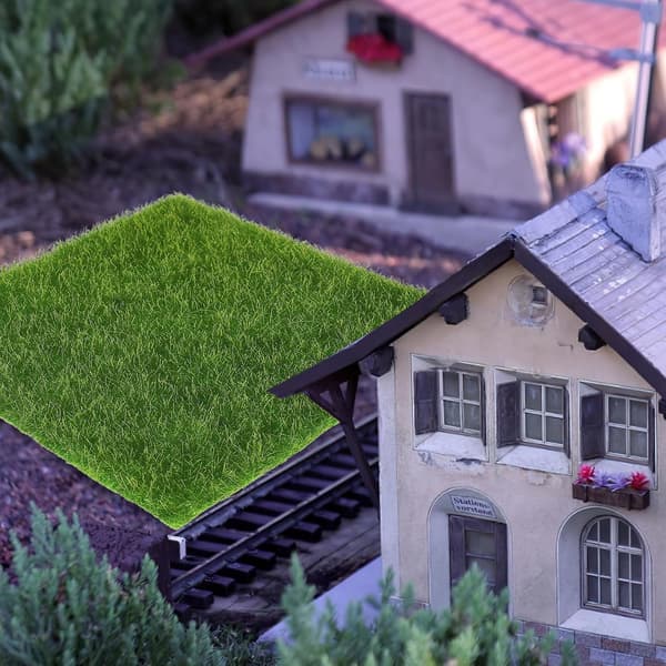 Artificial Moss Decorative Mat Green PVC Portable No Maintenance Needed Landscaping Decorative