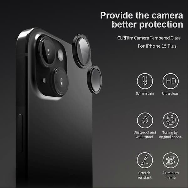 Kompatibel med iPhone 15 Kameralinsebeskyttelse - lingling