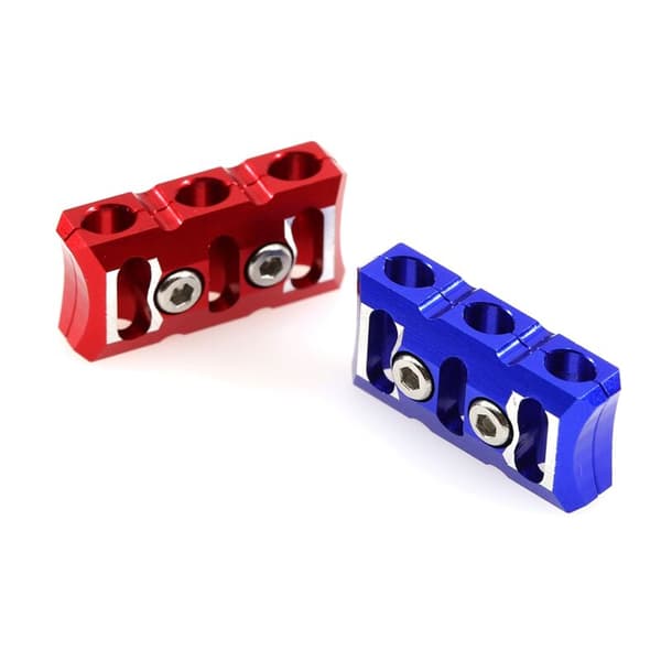 12AWG ESC Motor Wire Manager Fixed Buckle Clamp Prevent Tangling Line Clip Tool for RC Model Car Boat Drone, Red