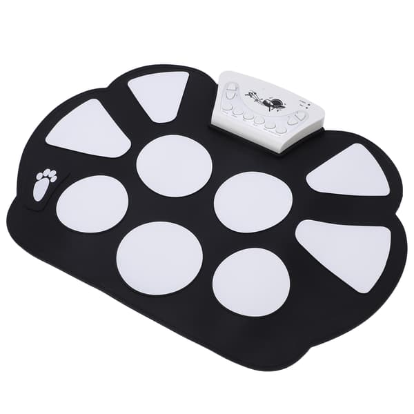 Roll Up Drum Set 9 Pads Portable Electronic Drum Kit Drums Practice Pad for Beginners Kids