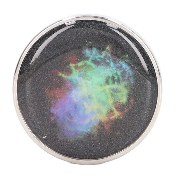 Rotating Desk Toy Colorful Pattern Stainless Steel Stress Relief Decompression Gyroscope #1