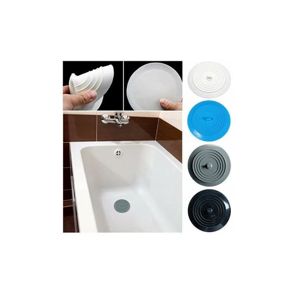 Badekarspropper - Køkkenpropper, Diameter 15, Bade- og køkkenpropper - Silikone sugekopspropper