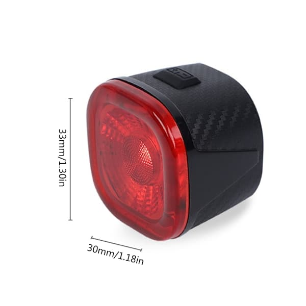 Cykelbaglygte cykler sensorbremse USB-sikkerhedslys