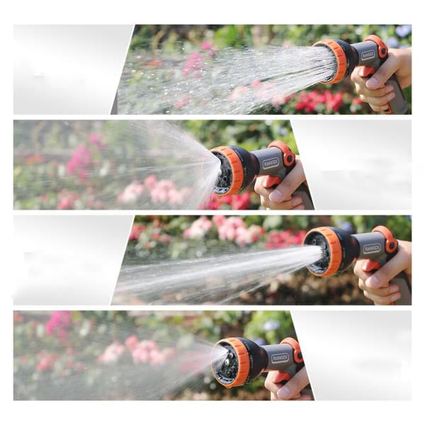 Premium Multi-Application Spray Gun: Watering and Cleaning Spray Gun, 9 Spray Patterns, Filter, Heavy Duty (A)