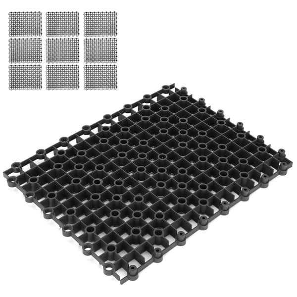 10 pcs Aquarium Fish Tank Multifunctional Isolation Board Divider Bottom Filter Plate 10 pcs Isolation Board Black