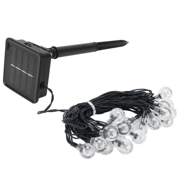 Solar 20 LED lyslenke med 8 moduser for utendørs, gårdsplass, hage KLB
