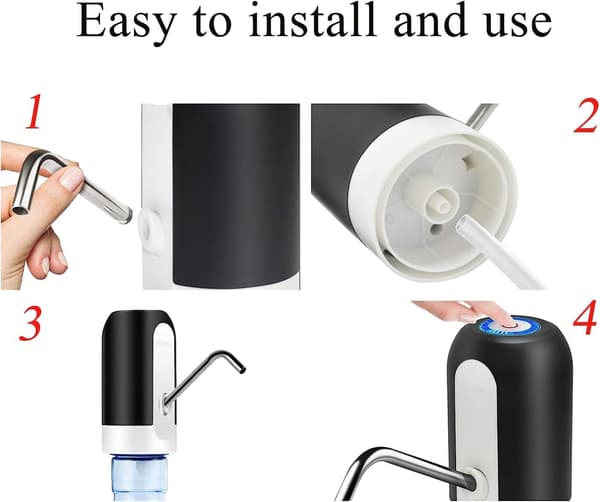 2 stk vannpumpe med pumpesystem og avtakbar USB-vann