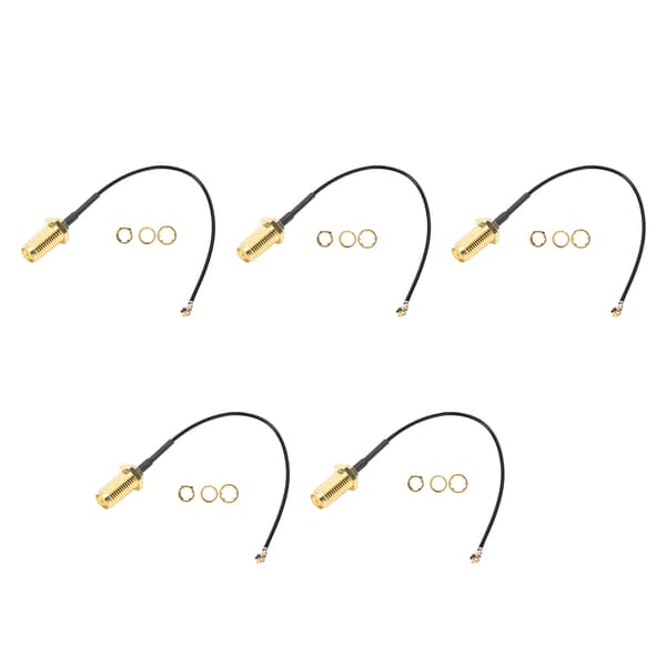 SMA til uFL/u.FL/IPEX/IPEX RF hun-adapter forbindelseskabel messing Walkie-Talkie antenne 10 cm