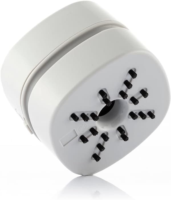This mini desktop vacuum cleaner can quickly and easily clean small areas. Its compact and lightweight design makes it ideal for use. (White)