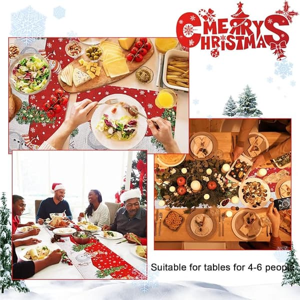 Julbord och stolar Julgran Snögubbe lantlig jul