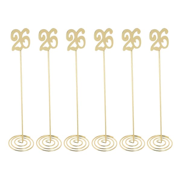 Bordnumre i rustfrit stål - Stående bordnumre til banketter og bryllupper nummer 26 (FMY)