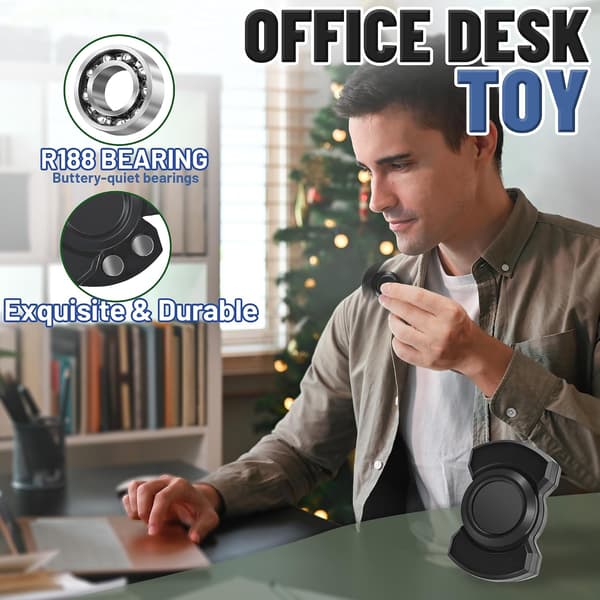 3-i-1 Fidget Spinner Legetøj til Voksne Metalskyder Klikker Spinner Magnetisk til Voksne Mænd Kontorlegetøj Stress Angstdæmpende ADHD Magnet EDC